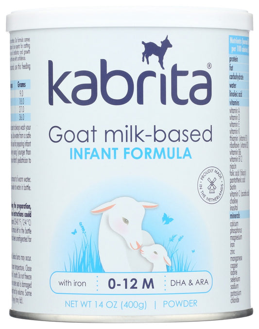 KABRITA: 0-12 Goat Milk-Based Infant Formula with Iron 400g, 14 oz