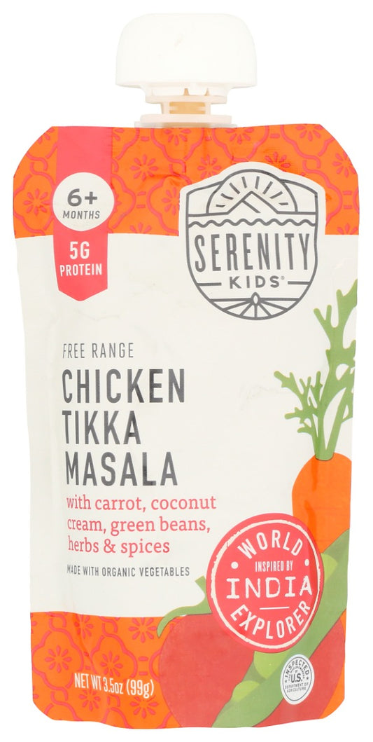 SERENITY KIDS: Chicken Tikka Masala Baby Food Pouch, 3.5 oz