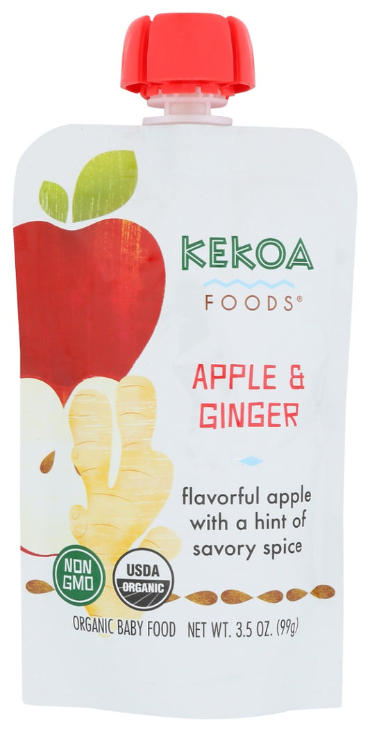 KEKOA: Apple And Ginger Squeeze Pouch, 3.5 oz