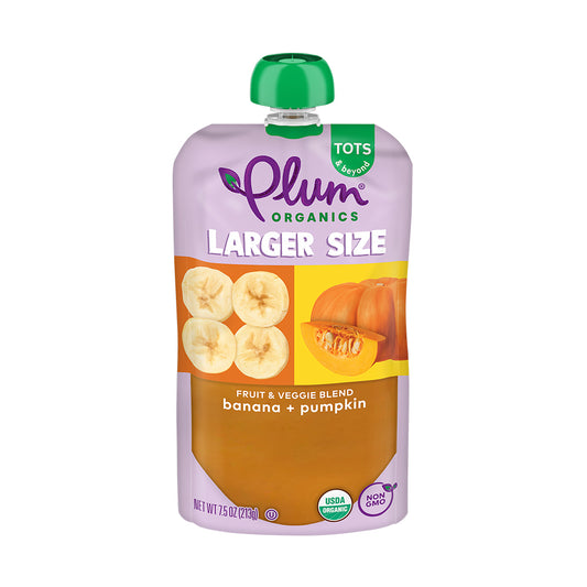 PLUM ORGANICS: Larger Size Banana Pumpkin, 7.5 oz